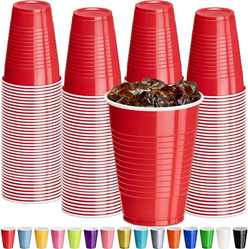Miniatura 31 de DecorRack - Vasos desechables y reutilizables de 12 onzas para fiestas de cumpleaños, despedidas de soltera, campamentos, eventos en interiores y al