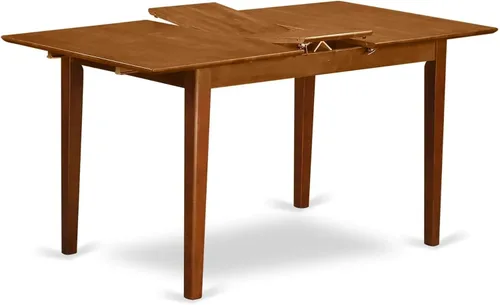 Miniatura 5 de East West Furniture PST-MAH-T Picasso - Mesa de comedor rectangular con hojas de mariposa, 32 x 60 pulgadas, caoba