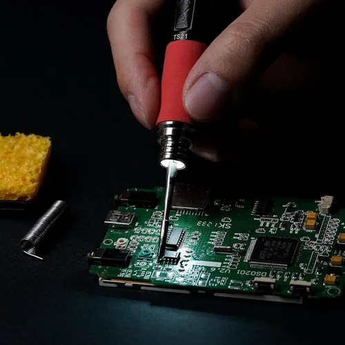 Miniatura 5 de Original TS101 Kit de soldador eléctrico de temperatura ajustable Pantalla digital inteligente con punta de soldadura TS B2 XT60 Cable