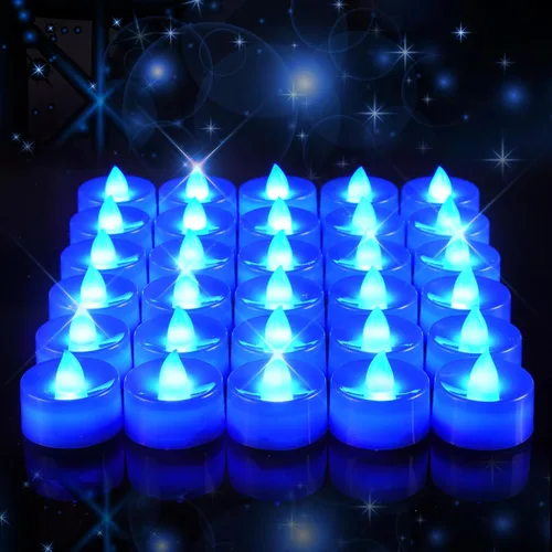 Miniatura 13 de Amagic 30 velas de té parpadeantes sin llama que funcionan con pilas, vela eléctrica de larga duración de más de 200 horas para centro de mesa