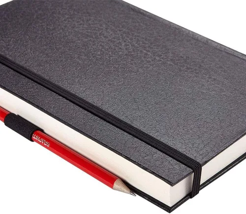 Miniatura 3 de KINGART Juego de cuaderno de bocetos de tapa dura, 5.5 x 8.5 pulgadas, paquete de 2, 80 hojas cada una (70 libras / 3.88 oz/m²), cuadernos negros