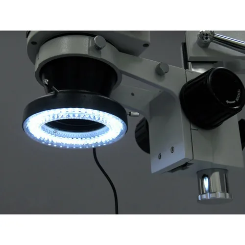 Miniatura 4 de AmScope Luz de anillo de microscopio LED-64-ZK con adaptador, blanco