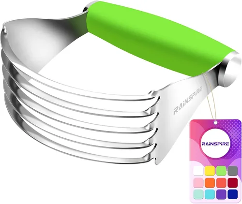 Miniatura 19 de Rainspire XL - Cortador de repostería para hornear, licuadora de repostería resistente, de acero inoxidable, cuchillas gruesas y afiladas, cortador