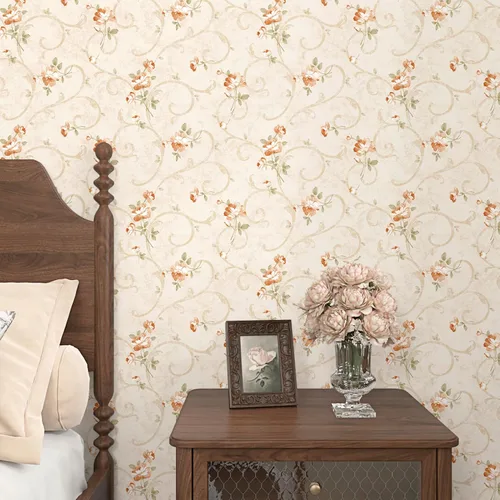 Miniatura 11 de WESTICK Papel tapiz autoadhesivo con diseño floral de rosas rosadas, autoadhesivo, extraíble, para paredes decorativas, dormitorio, baño