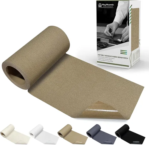 Miniatura 49 de KING MOUNTAIN Parche de lona para planchar, 3"×60", parche de reparación de tela de algodón 100% impermeable, utilizado para varios sofás, tiendas