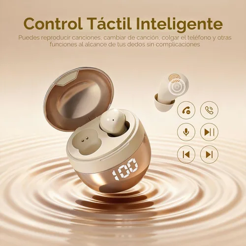 Miniatura 6 de Yihou Auriculares Audífonos Inalámbricos Bluetooth Invisibles Pequeños Mini para Dormir, Cómodos Diminutos para Dormir, los Más Pequeños de Perfil
