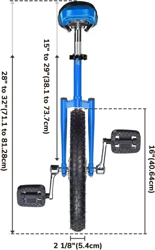 Miniatura 4 de ZeHuoGe 16" Unicycle Excelente Manganeso Marco de Acero de Manganeso Protección Mute Cojinete de EE.UU. Entrega