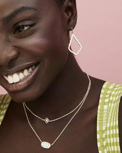 Miniatura 4 de Collar con dije Kendra Scott Elisa para mujer, joyería de moda, chapado en oro de 14quilates