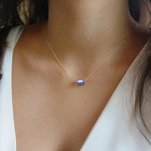 Miniatura 4 de Collar de cristal curativo de cornalina natural, collar de ansiedad terrosa y curación