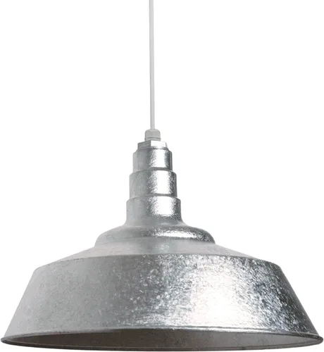 Miniatura 16 de Steel Lighting Co. Manhattan Warehouse Light Lámpara colgante montada en el techo Cúpula de 20 pulgadas Montaje al ras Luz de granero