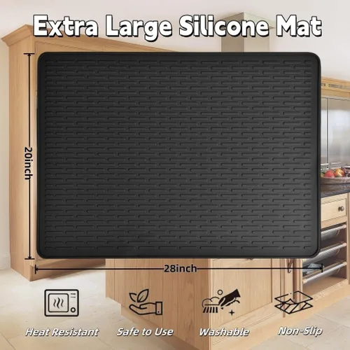 Miniatura 2 de Cubierta superior de estufa para estufa eléctrica, alfombrilla de estufa de silicona para estufa de vidrio, protector de placa de cocina