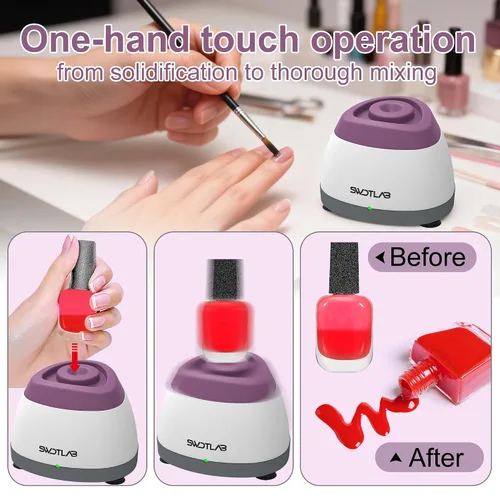 Miniatura 2 de Vortex - Mezclador de esmalte de uñas, agitador de pegamento, mezclador de pintura y mezclador de pintura para esmalte de gel, pinturas acrílicas