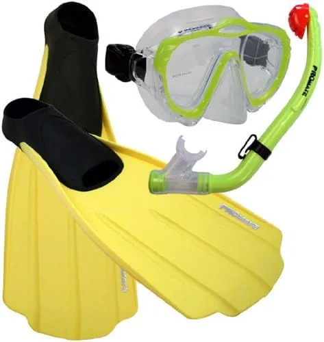 Miniatura 2 de PROMATE Juego de aletas de esnórquel para niños, máscara de buceo para niños