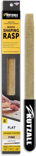 Miniatura 13 de Kutzall Escofina de mano original de 6 pulgadas, gruesa, raspadora de madera utilizada para carpintería y modelado, con mango ergonómico de agarre