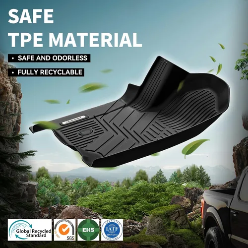 Miniatura 7 de Alfombrillas OEDRO para Chevy Tahoe/GMC Yukon 2015-2020, revestimientos antideslizantes de TPE de ajuste personalizado, tapetes delanteros