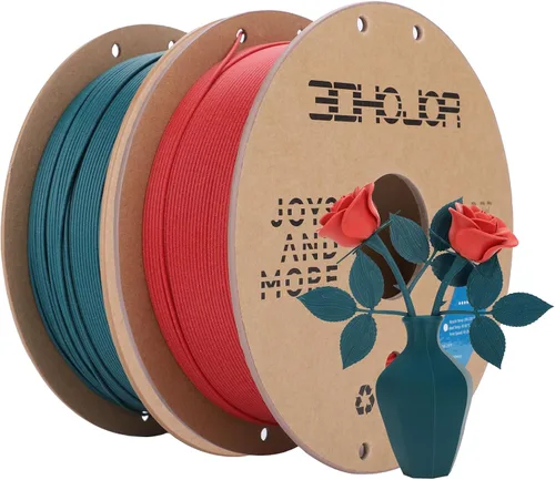Miniatura 67 de 3DHoJor PLA+ 3D Printer Filament Bundle, Multicolor PLA+ Filament 1.75mm, Vacuum Packed, 0.25kg*8 Pack, 2kg Total, Black+Bone