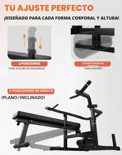 Miniatura 7 de GMWD Chest Press Machine, Bench Press Machine with Independent Converging Arms, Adjustable Flat Incline Bench for Chest, AB Workouts, Shoulder Home