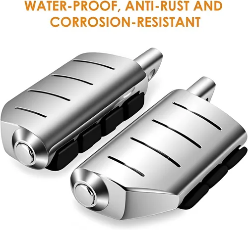 Miniatura 6 de Estriberas cromadas para motocicleta, estriberas de carretera, reposapiés de aluminio, plataformas para pies de motocicleta para Harley Davidson
