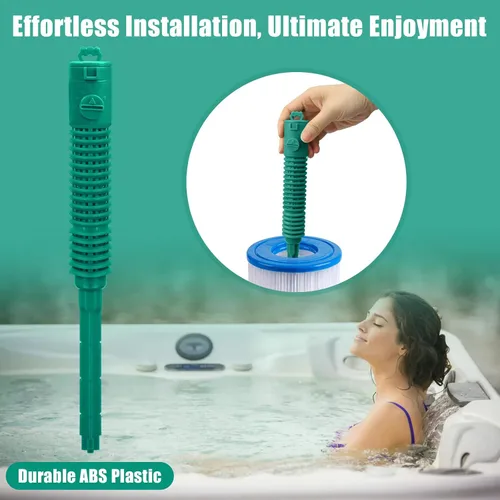 Miniatura 6 de Repuesto para cartucho mineral de filtro de rana, insertos de palo de spa precargados para jacuzzis, reduce el cloro/bromo en un 50%, dura 4 meses