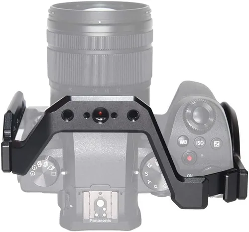 Miniatura 8 de NICEYRIG Jaula para Panasonic Lumix G95 G85, jaula de cámara de ajuste de forma con riel NATO Cold Shoe - 407