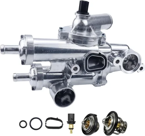 Conjunto de carcasa de termostato, kit de termostato 68003582AB Compatible para Jeep COMPASS 07-17, para DODGE JOURNEY 09-20, Jeep PATRIOT 07-17,
