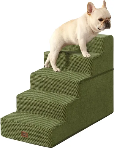 Miniatura 51 de EHEYCIGA Escaleras para perros pequeños de 13.5 pulgadas de alto, escalones para perros de 3 escalones para sofá y silla, escalones para mascotas