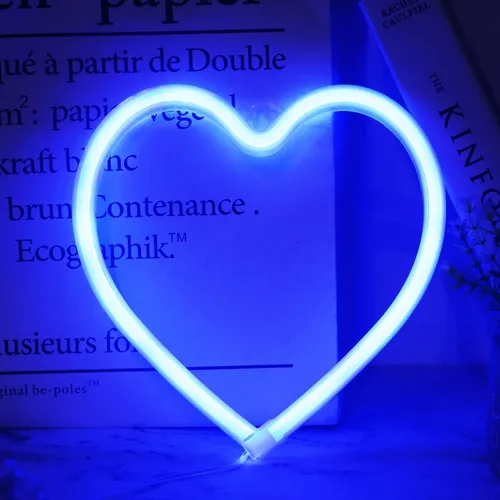 Miniatura 2 de Letreros de neón con forma de corazón para el día de San Valentín, luces LED de amor con USB y pilas para el hogar, pared, día de la madre, boda