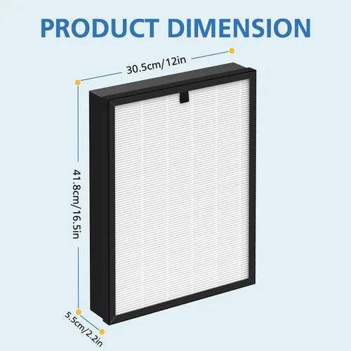 Miniatura 6 de Filtro de repuesto para purificador de aire 400 compatible con purificador de aire Puro 400, 3 en 1 con filtro de carbón activado para fijar polvo
