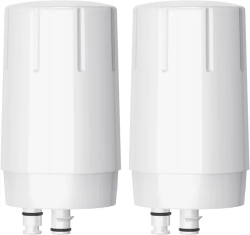 Fil-Fresh Paquete de 2 filtros de repuesto para grifo Brita Filtro de agua FR-200, FF-100, Brita 36311 Sistema de filtro de grifo para grifo, Blanco