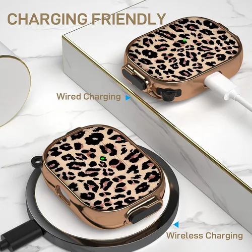 Miniatura 6 de Maxjoy Funda para AirPods Pro de 2ª/1ª generación con cerradura, bonita funda protectora rígida para AirPods Pro 2, funda protectora para AirPod Pro