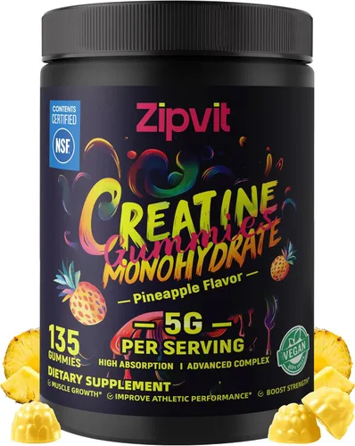 Miniatura 11 de Gomitas de monohidrato de creatina, gomita de creatina certificada por la NSF, dosis de 0.18 oz para hombres y mujeres para apoyar los músculos