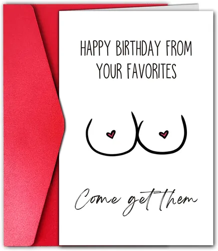 GYYsweetus Tarjeta de cumpleaños divertida para marido, regalo de cumpleaños sexy, tarjeta de cumpleaños atrevida para novio, tarjeta de cumpleaños