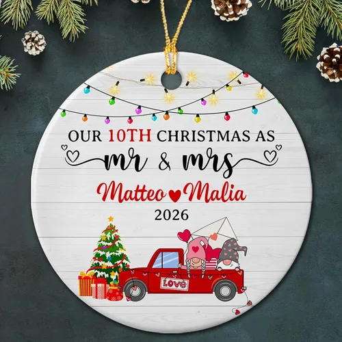 Miniatura 15 de Adorno de cerámica personalizado para parejas comprometidas, pájaros de Navidad 2025, adorno de cerámica de pájaros de compromiso, regalos