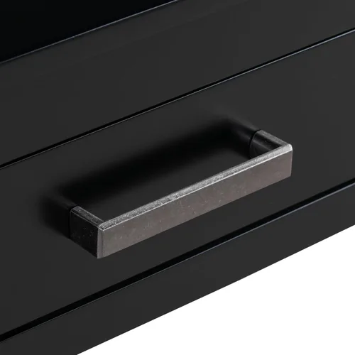 Miniatura 6 de Mesa consola moderna, mesa de sofá con 3 cajones y 1 estante, mesa de entrada para entrada, pasillo, sala de estar, vestíbulo, pasillo