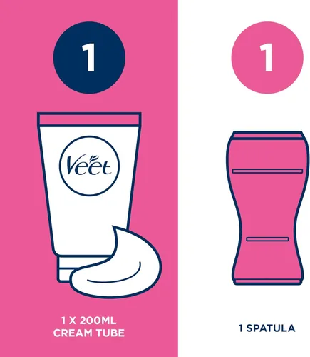 Miniatura 6 de Veet Crema Depilatoria Piel Sensible con Aloe Vera y Vitamina E (6.8 fl oz)