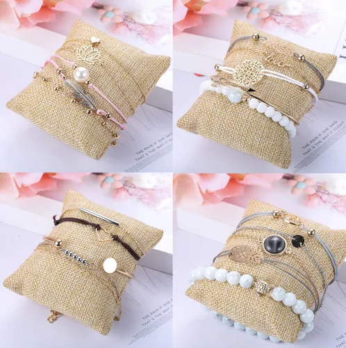 Miniatura 4 de YADOCA 20 Pcs Layered Bracelet Set for Women Multiple Stackable Wrap Bangle Turtle Pineapple Arrow Feather Lotus Assorted Beaded Bracelets
