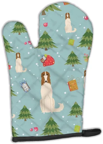 Miniatura 396 de Caroline's Treasures BB2732OVMT Dog House Collection Border Collie - Guante de horno grueso resistente al calor para sartenes calientes y horno