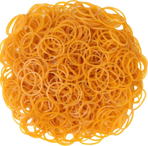 AIWOQI Bandas de goma 760 unidades tamaño #10 amarillo banda de goma elástica de 1 pulgada pequeñas bandas de goma para suministros de oficina hogar