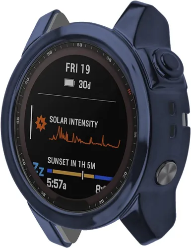 Miniatura 5 de Funda protectora de pantalla compatible con Garmin Fenix 7/Fenix 7 Solar/Fenix 7 Sapphire Solar Smartwatch Accesorios TenCloud Covers Funda