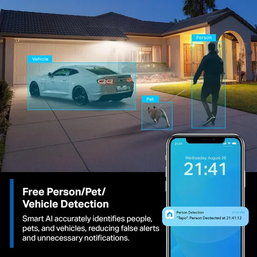 Miniatura 7 de Tapo by TP-Link MagCam sin cables, cámara de seguridad inteligente alimentada por batería 2K para interiores y exteriores, montaje magnético, visión