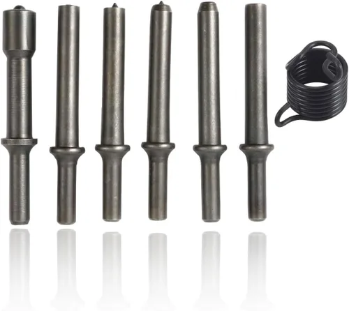 Kit de herramientas de martillo de remache neumático de alisado de alta resistencia, brocas de remache de martillo de aire de acero al carbono con