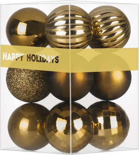 Miniatura 128 de Bolas de Navidad Grandes de 3.2" en Azul Bebé - Adornos para Árbol de Navidad, Bolas Colgantes Inastillables para Cumpleaños, Halloween, Boda