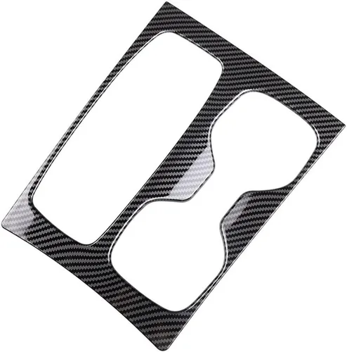 Miniatura 2 de Blazeray Caja de cambios de fibra de carbono ABS, panel de ajuste de portavasos, marco de cambio de engranajes, cubierta de portavasos, accesorios