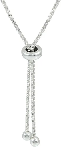 Miniatura 4 de Pulsera de plata de ley auténtica, creada o simulada con bisel redondo de 0.079 pulgadas, ajustable, delicada pulsera de tenis para mujer