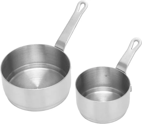 Miniatura 8 de 2 tazas de salsa de acero inoxidable 304 apilables con diseño de mango para banquetes al aire libre, picnics al aire libre, cuencos de condimentos