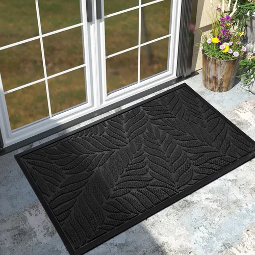 Miniatura 16 de Yimobra Tapete para puerta delantera para interiores y exteriores, 29.5 x 17 pulgadas, impermeable, para todas las estaciones, para entrada