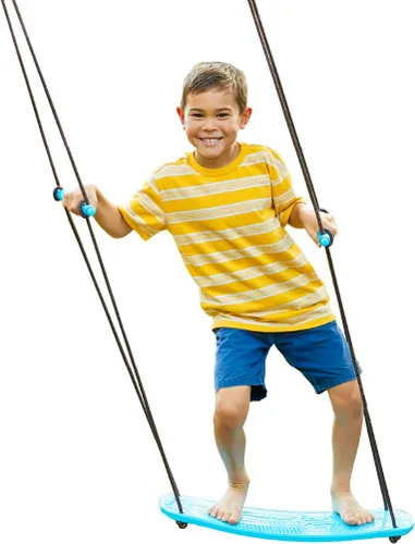 Miniatura 9 de Swurfer Kick Stand Up Surfing Tree Swing Outdoor Swings for Kids Up to 200 Lbs - Hang from Up to 10 Feet High - Includes 24" SwingBoard, UV Verde