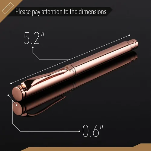 Miniatura 3 de Mr. Pen - Bolígrafo de lujo, barril de oro rosa, tinta negra, bolígrafo de lujo, bolígrafos de lujo para mujeres, bonitos bolígrafos para hombres