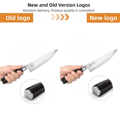 Miniatura 2 de imarku Cuchillo de chef profesional japonés de 8 pulgadas, cuchillo de pelar de acero inoxidable de alto carbono, mango ergonómico, afilado, borde
