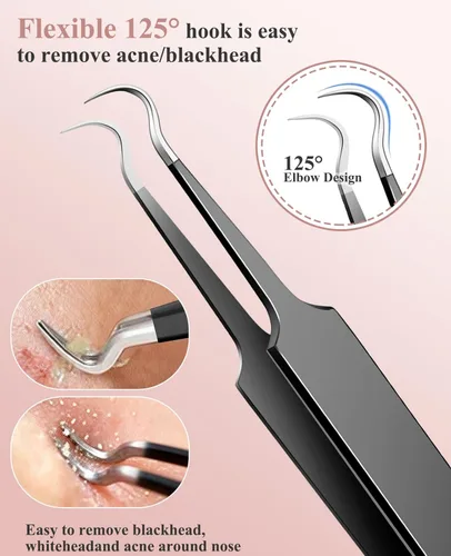 Miniatura 2 de Herramienta profesional de tratamiento de acné, herramienta profesional de eliminación de espinillas de acero inoxidable, herramienta de extracción
